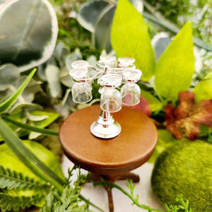 Goblet Holder w. 6 Resin Goblets