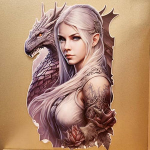 Goddess and Her Dragon Wall Art