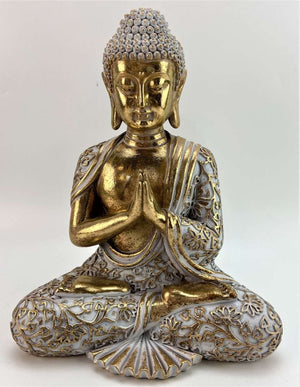Gold & Beige Meditating Buddha