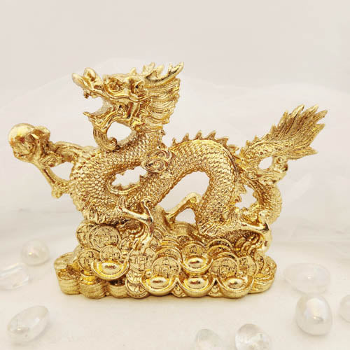 Gold Chinese Money/Prosperity Dragon (approx. 16x21.5cm)