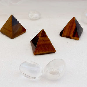 Gold Tiger's Eye Pyramid
