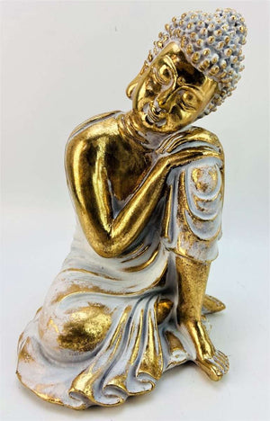 Gold & White Resting Buddha