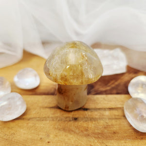 Golden Quartz Mushroom