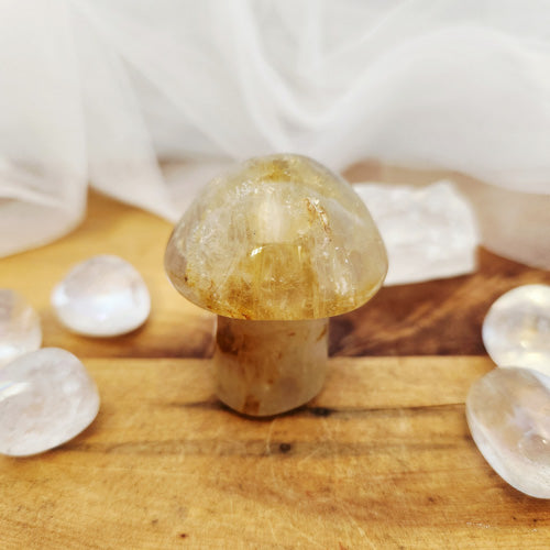 Golden Quartz Mushroom (approx. 4.8x4cm)