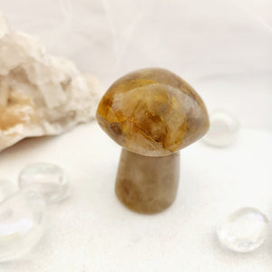 Golden Quartz Mushroom