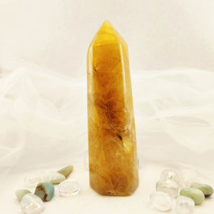 Golden Quartz Polished Point