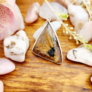 Golden Rutilated Quartz Pendant