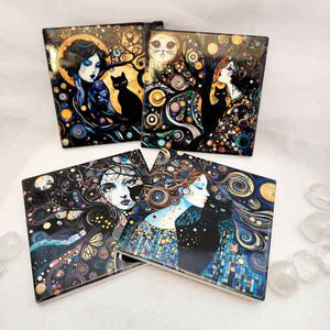 Gothic Goddess Coasters