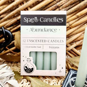 Green Abundance Spell Candles