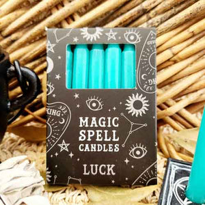 Green Luck Magic Spell Candles