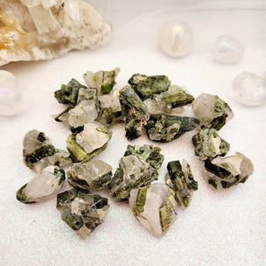 Green Tourmaline in Quartz Specimen