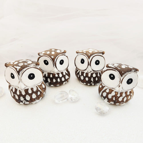 Greywash Owl (assorted. approx. 6x6cm)