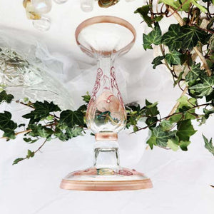 Hand-Painted Glass | Vase | Candle Holder | Pre-Loved