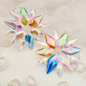 Hanging Rainbow Snowflake Prism