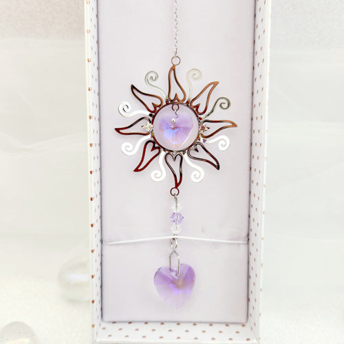 Hanging Sun and Purple Heart Prism (approx. 30x5cm)