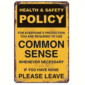 Health & Safety Policy Metal Sign