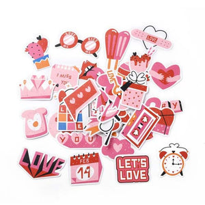 Heart Self Adhesive Sticker