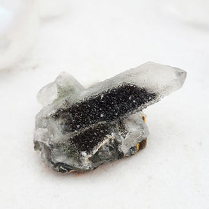 Hedenbergite Included Quartz Crystal Point | Heart Opening | Inner Mongolia | 8g