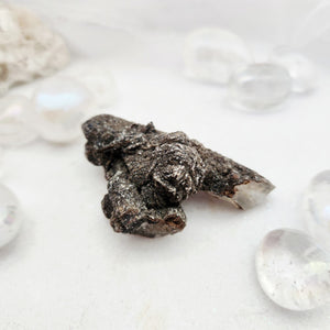 Hematite Rosette Quartz Crystal Cluster | Connected & Grounded | Inner Mongolia | 35g