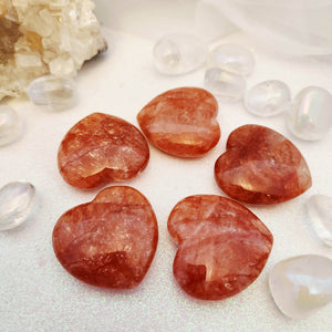 Hematoid Quartz aka Fire Quartz Heart