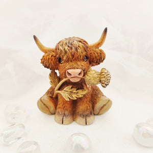 Highland Cow w. Thistle