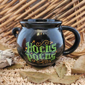 Hocus Pocus Black Cauldron Ceramic Mug