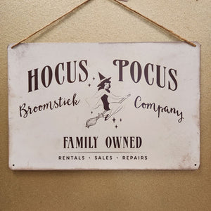 Hocus Pocus Broomstick Company Sign | Wall Art | Novelty