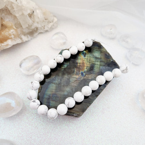 Howlite Bead Strand (approx. 22-24 round beads. 8mm)