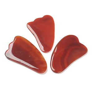 Red Agate Crystal Gua Sha | Vitality & Grounding | Assorted