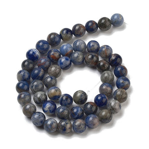 Sodalite Crystal Bead Strand | Truth, Calm & Clarity | 8mm Assorted