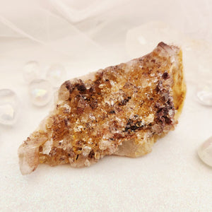 Indian Hematite Included Quartz Cluster