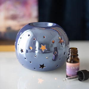 Iridescent Star | Oil Burner | Ethereal Realm | Ceramic | Purple