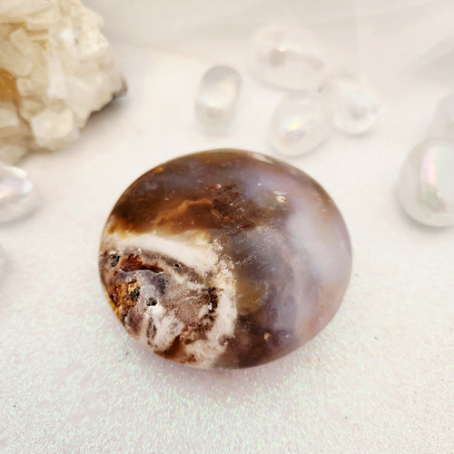 Jasper Palm Stone (approx. 6.4x6.4cm)