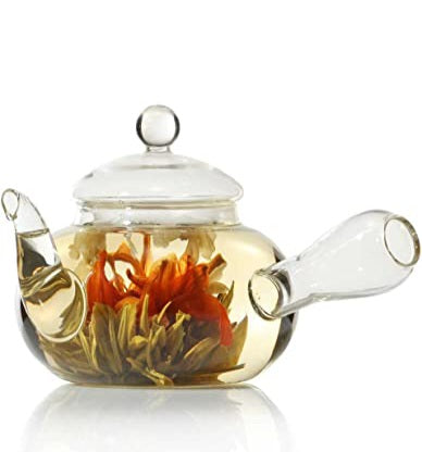 Kyusu Glass Teapot (small. approx. 2 cups. 350ml capacity)