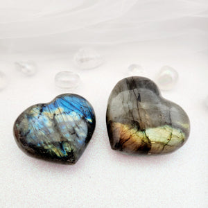 Labradorite Heart