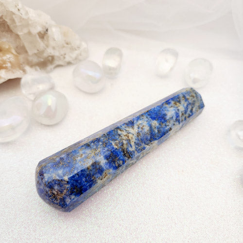 Lapis Lazuli Faceted Wand (approx. 11.7x2.8cm)