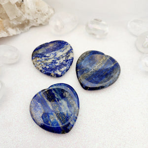 Lapis Lazuli Heart Worry Stone