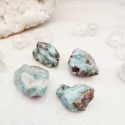 Larimar Partially Polished Tumble (assorted. approx. 3.4-3.7x2.4-3.2cm)