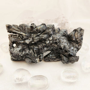 Larvikite aka Black Labradorite Dragon