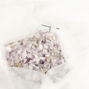 Lavender Amethyst Crystal Chips