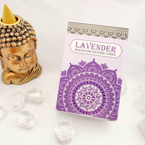 Lavender Backflow Incense Cones (Sacred Tree. pack of 14)