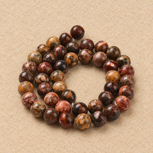 Leopardskin Jasper Crystal Bead Strand | Self Discovery | 8mm | Assorted