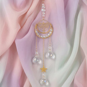 Luna Moth Moon | Prism Suncatcher | Window Hanging
