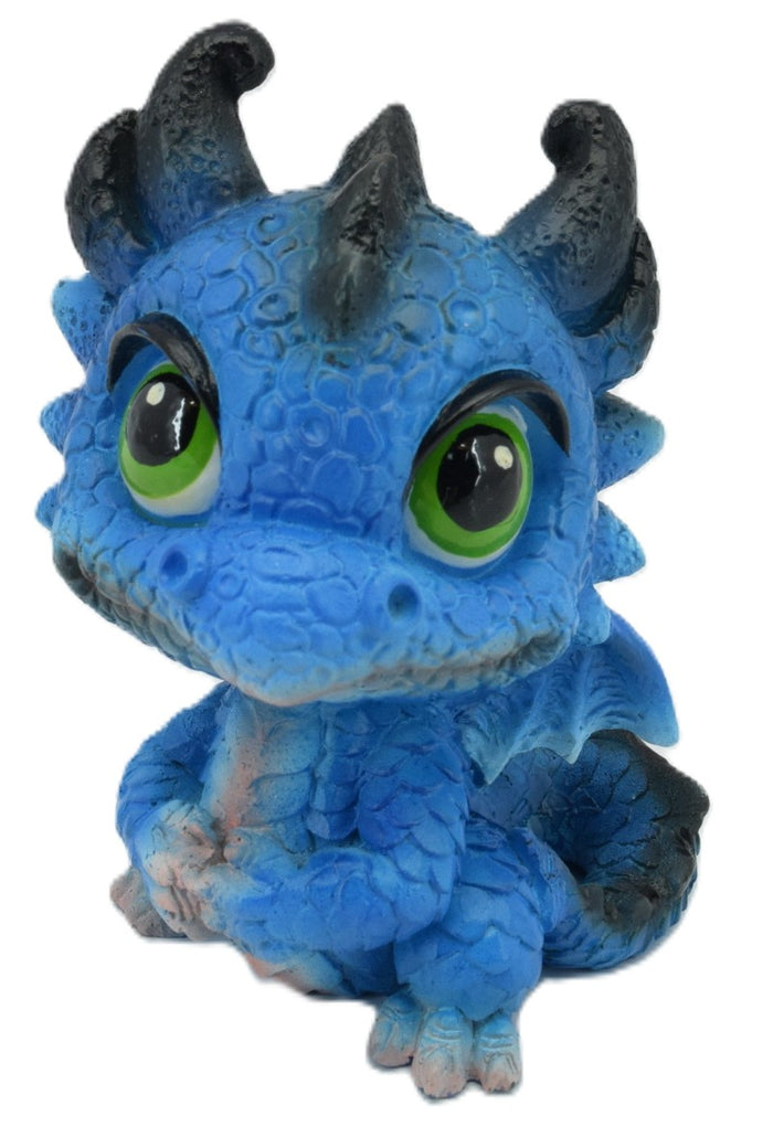 Blue Baby Big Eyed Dragon (approx. 7.5x5.5cm)