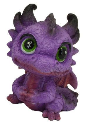 Purple Baby Big Eyed Dragon (approx. 7.5x5.5cm)