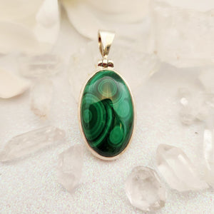 Malachite Oval Pendant
