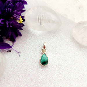 Malachite Tear Drop Pendant