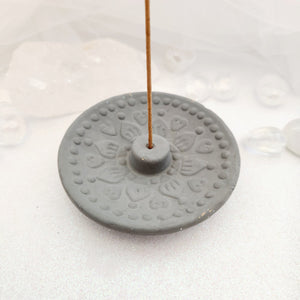 Mandala Incense Holder | Terracotta | Sticks | Grey