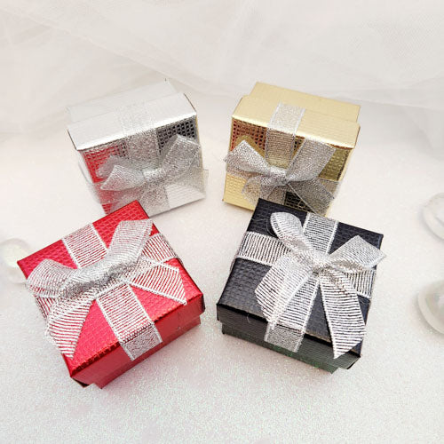 Metallic Coloured Gif Box (assorted colours. suitable for rings & earrings)