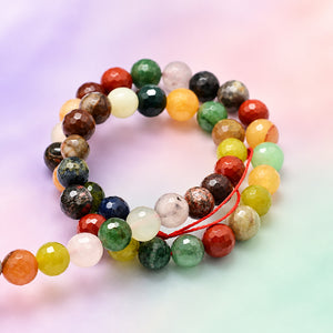 Mixed Faceted Crystal Bead Strand | A Chorus of Colour | 8mm | Assorted